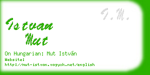 istvan mut business card