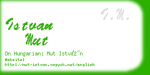 istvan mut business card